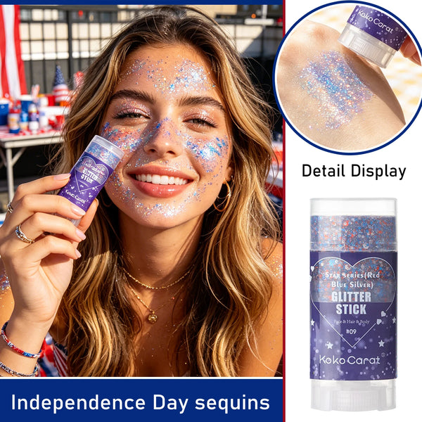 Patriotic Party Glitter Gel Stick